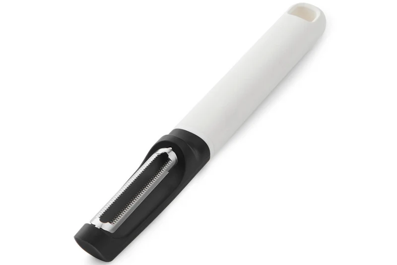 Éplucheur Kitchen Aid Euro lame dentée double tranchant en acier inoxydable