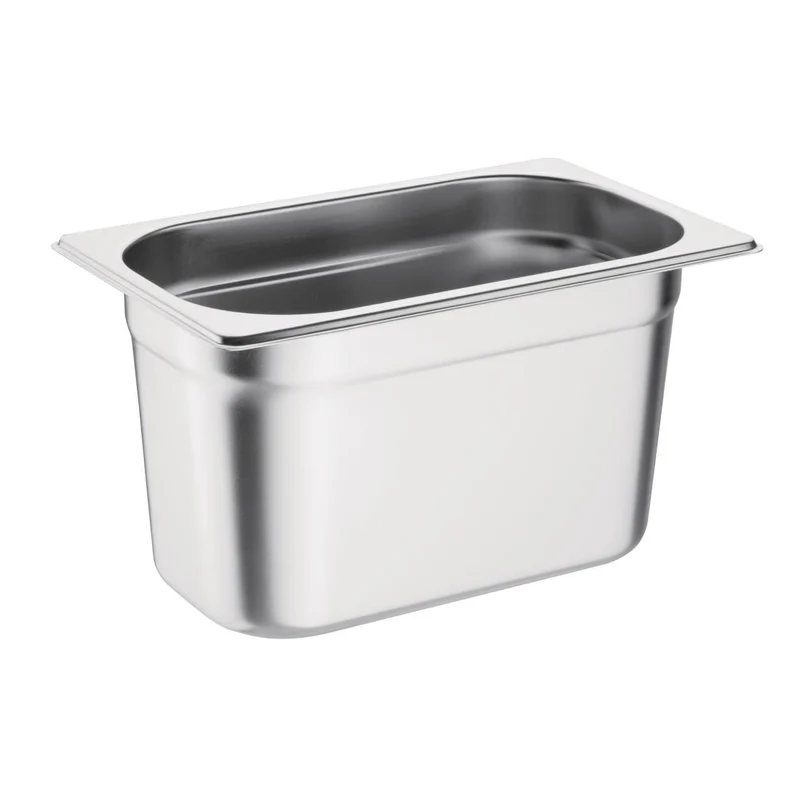 Ensemble de 4 bacs GN 1/4 en inox avec couvercles Vogue