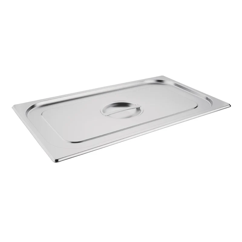 Bac GN 1/1 en inox avec couvercle Vogue