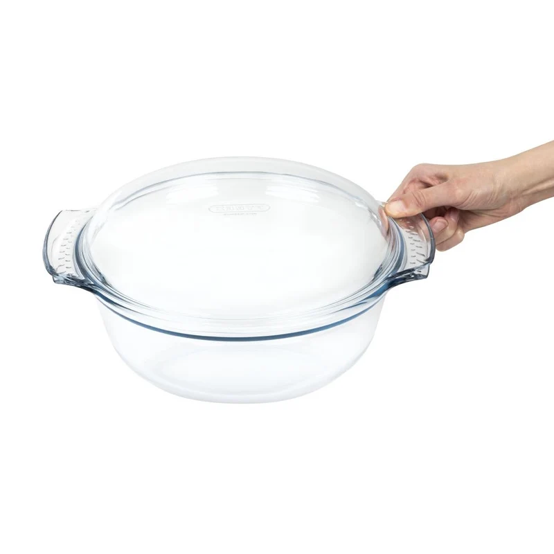 Cocotte ronde en verre Pyrex 5,1L