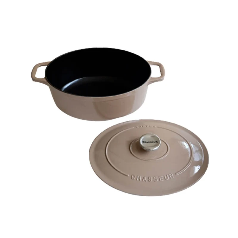 Cocotte Mijoteuse Fonte ovale beige Le Chasseur Invicta