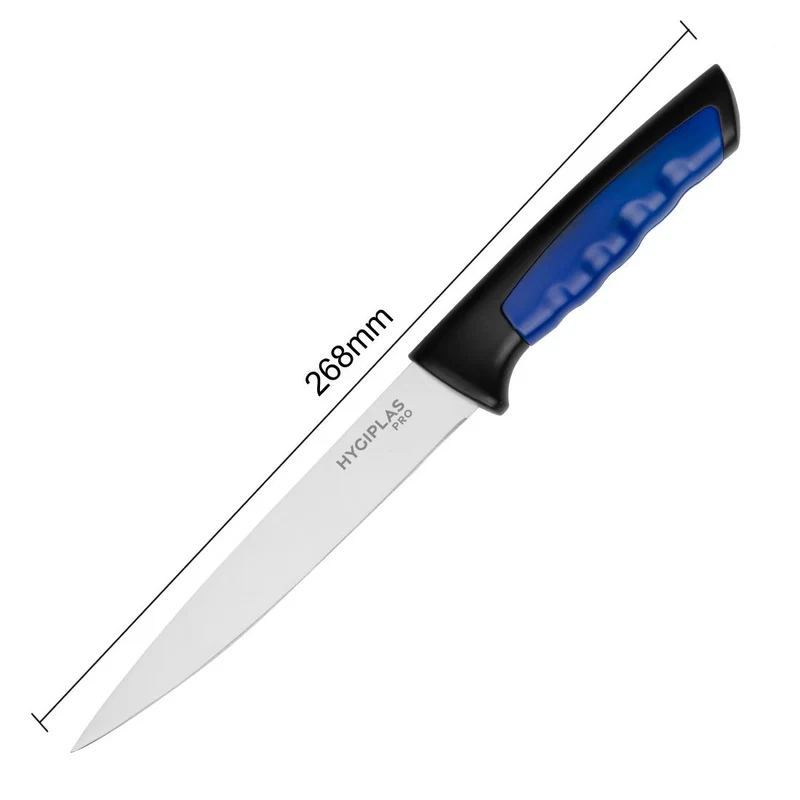 Couteau à filet Hygiplas Pro bleu 15 cm