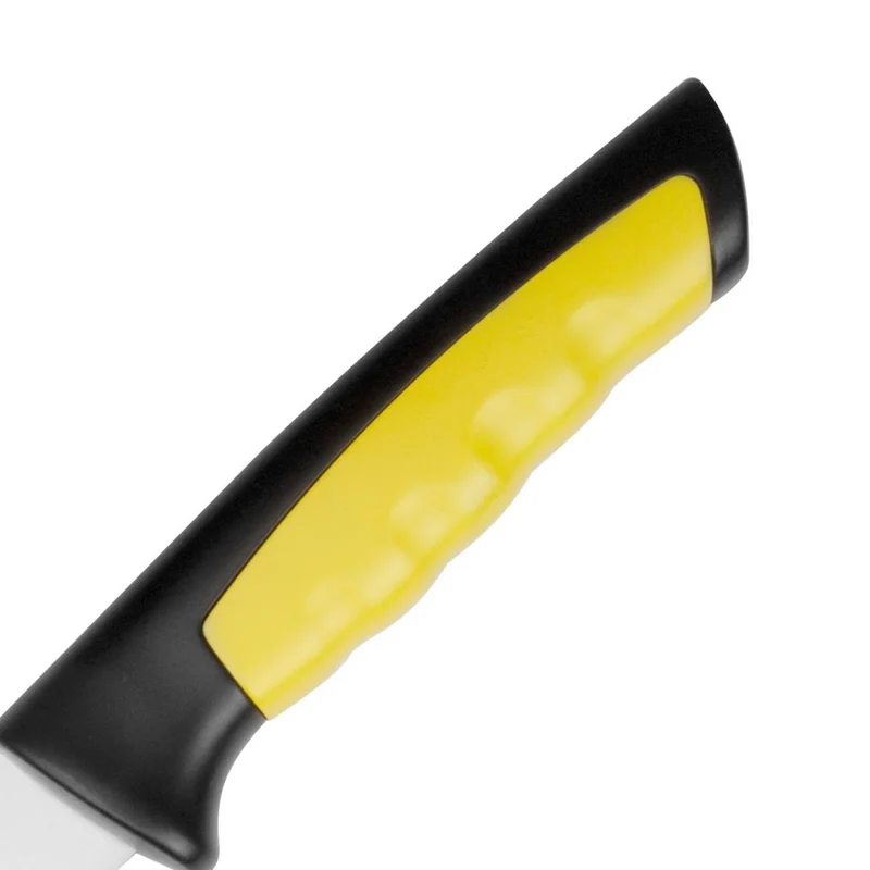 Couteau à trancher denté Hygiplas Pro jaune 25cm
