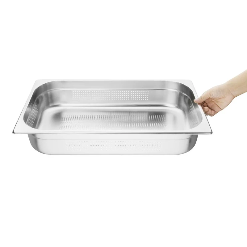 Bac Gastronorme inox perforé GN 1/1 100mm Vogue