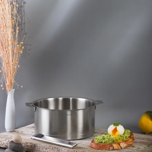 Lot de 3 Casseroles STRATE poignée ZENITH amovible OFFERTE - CRISTEL