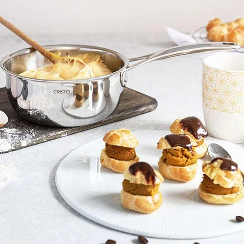 Lot de 3 Casseroles CASTEL'PRO Inox - CRISTEL