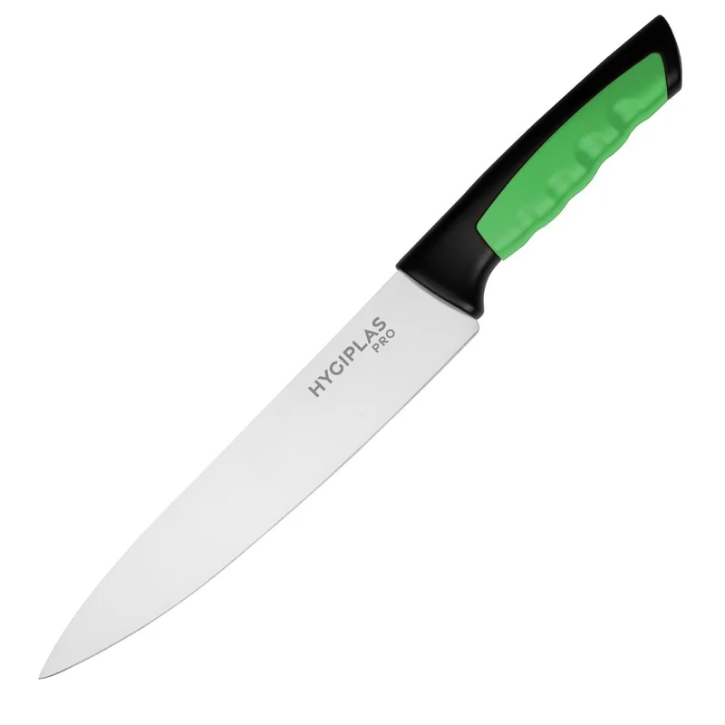 Couteau de cuisine Hygiplas Pro vert 21,5cm