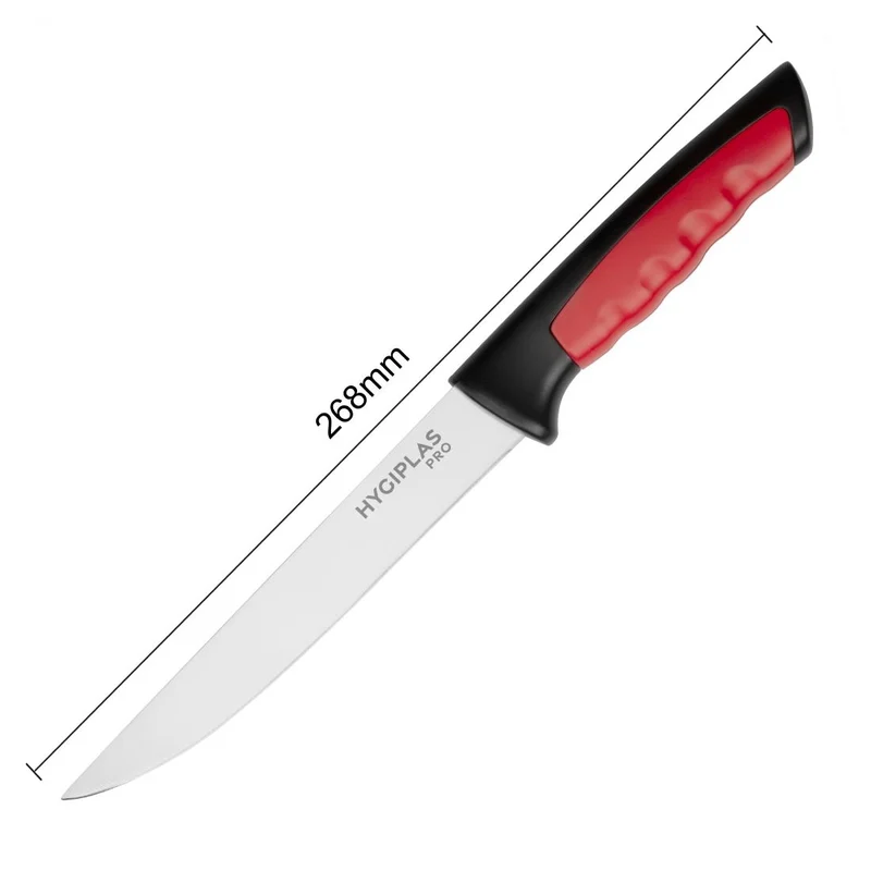 Couteau à désosser Hygiplas Pro rouge 15cm