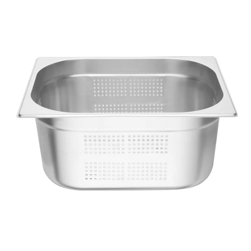 Bac Gastronorme inox perforé GN 1/2 150mm Vogue