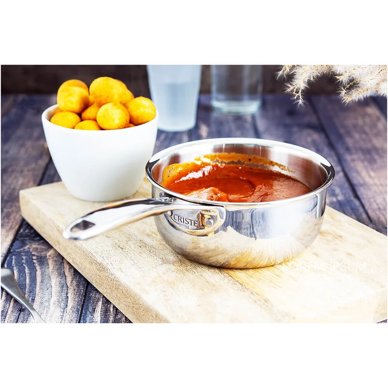 Lot de 4 Casseroles CASTEL'PRO Inox - CRISTEL