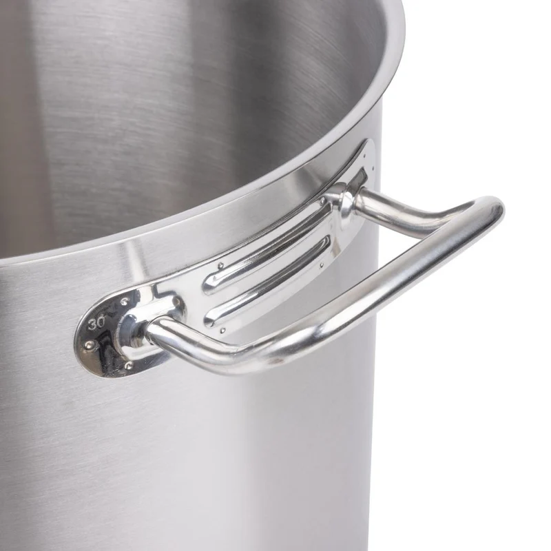 Marmite haute en acier inoxydable Vogue 300mm