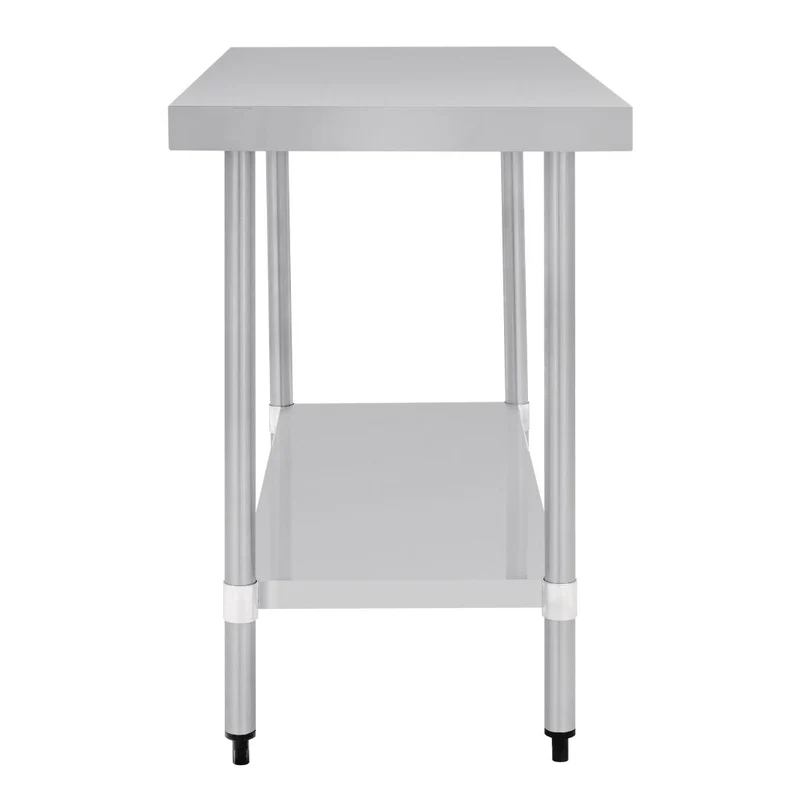 Table de préparation sans rebord en acier inoxydable Vogue 1200 x 600mm