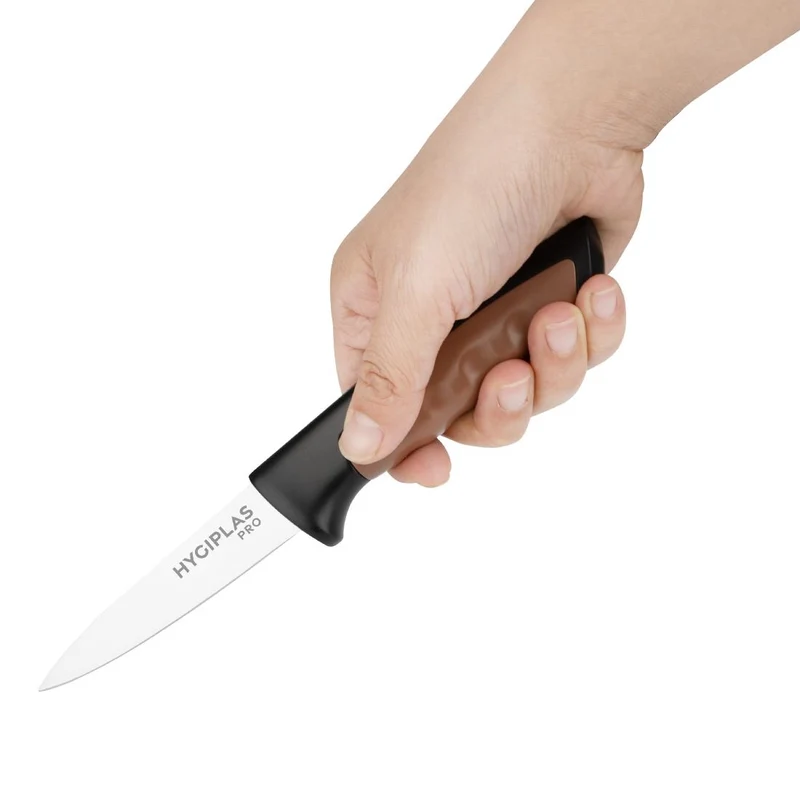 Couteau d'office Hygiplas Pro marron 8,5cm