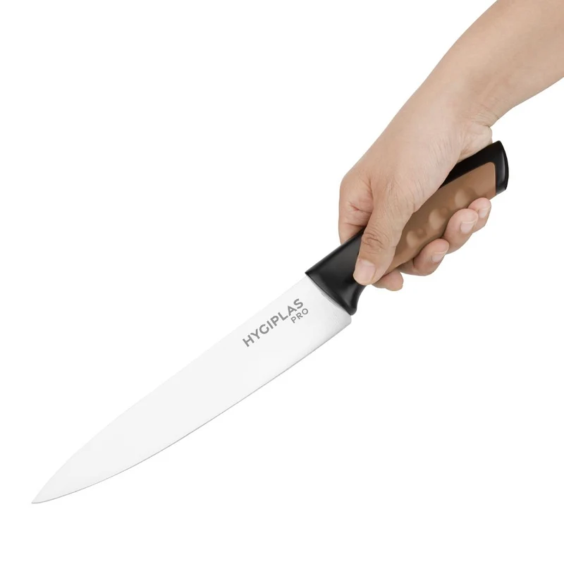 Couteau de cuisine Hygiplas Pro marron 21,5cm