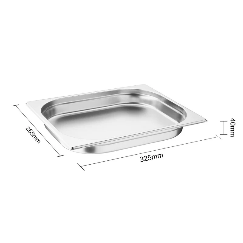 Bac Gastronorme inox GN 1/2 40mm Vogue