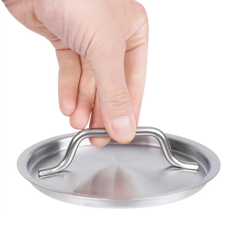 Couvercle en acier inoxydable Vogue 140mm