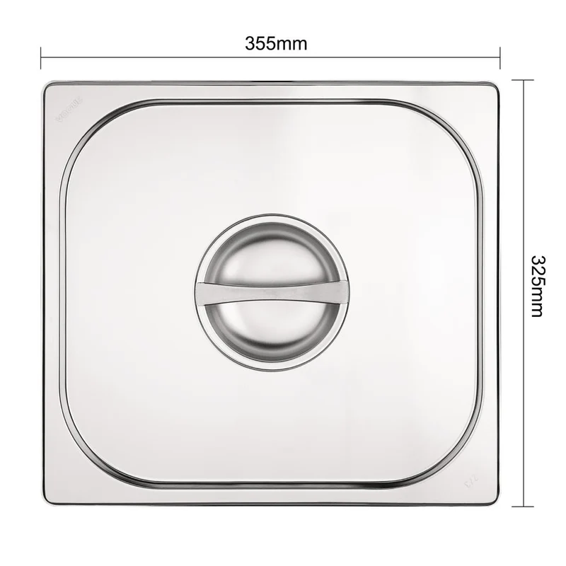 Couvercle GN 2/3 inox Vogue