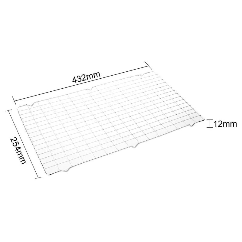 Grilles de refroidissement en acier inoxydable Nisbets Essentials 432x254mm (lot de 2)
