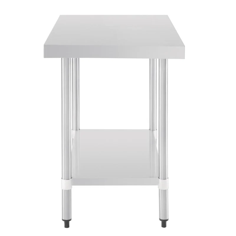 Table de préparation sans rebord en acier inoxydable Vogue 900 x 600mm