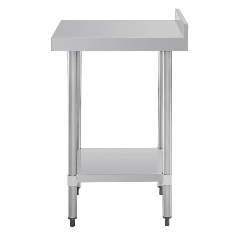 Table de préparation avec rebord en acier inoxydable Vogue 600 x 600mm