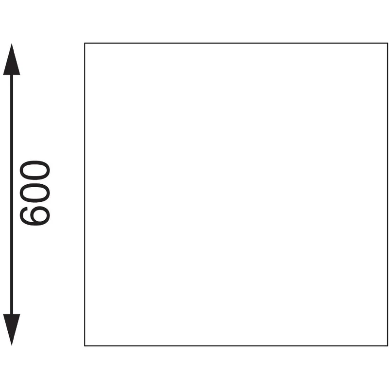Table de préparation avec rebord en acier inoxydable Vogue 1500 x 600mm