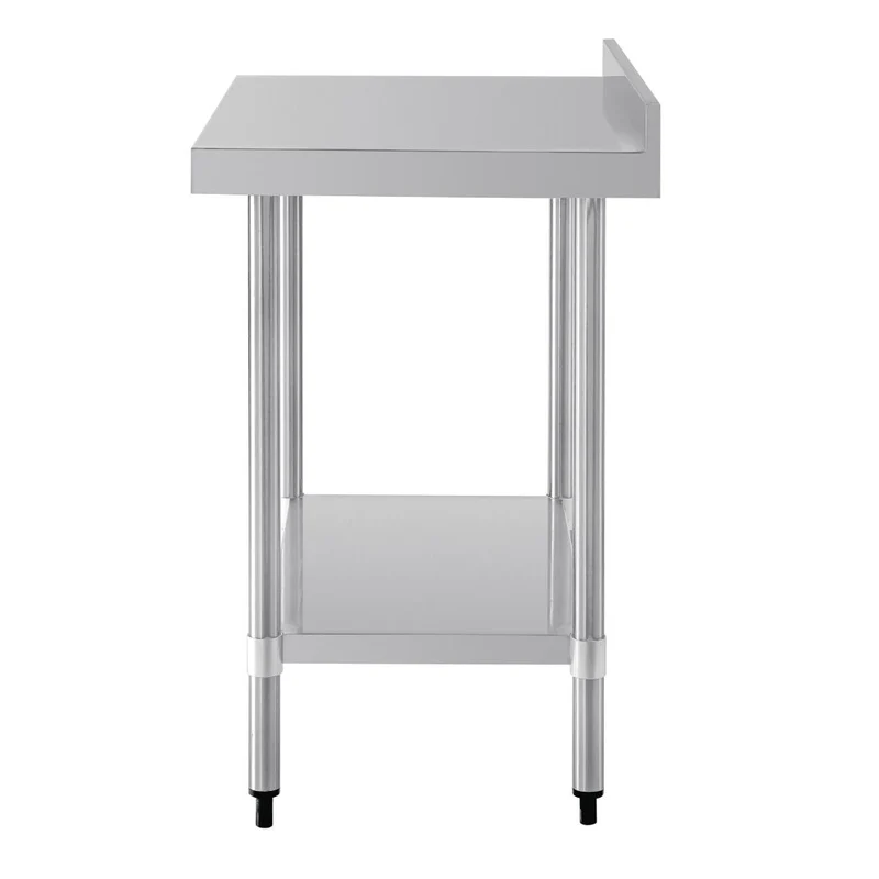 Table de préparation avec rebord en acier inoxydable Vogue 900 x 600mm