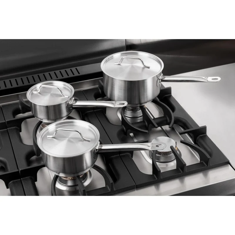 Offre spéciale - Set de 3 casseroles et couvercles inox Vogue (lot de 3)