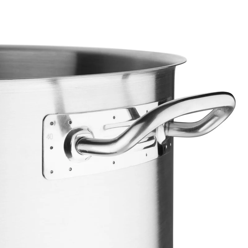 Marmite haute en acier inoxydable Vogue 400mm