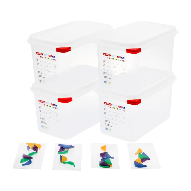 Boîte alimentaire GN 1/4 Araven 4,3L (lot de 4)