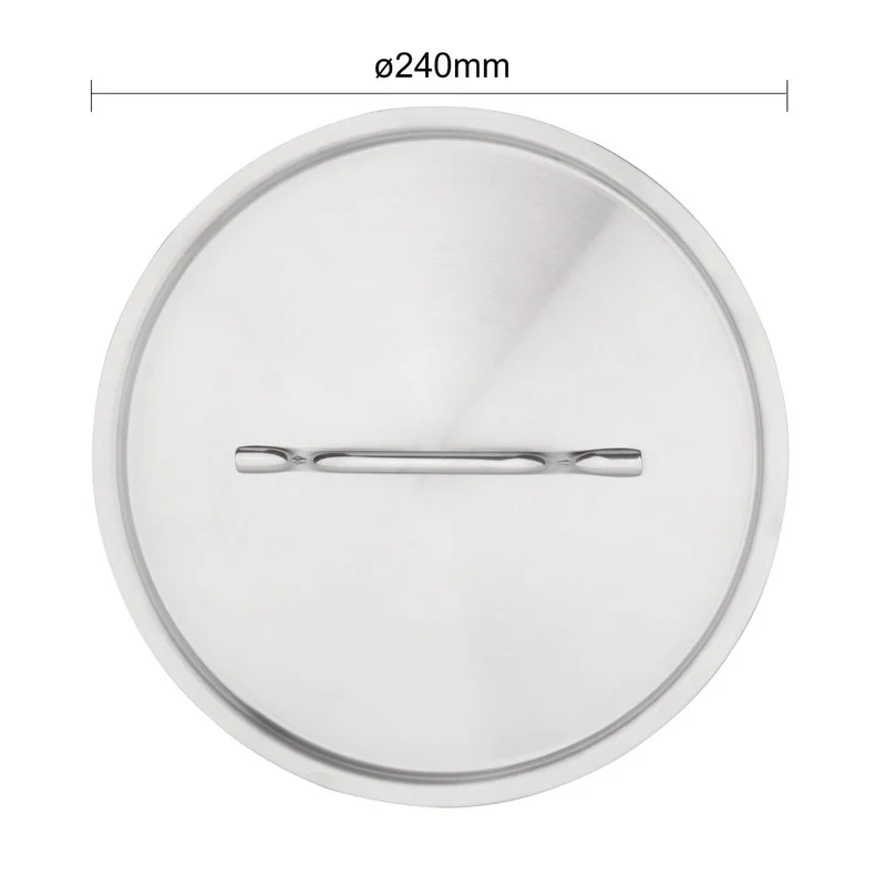 Couvercle en acier inoxydable Vogue 240mm