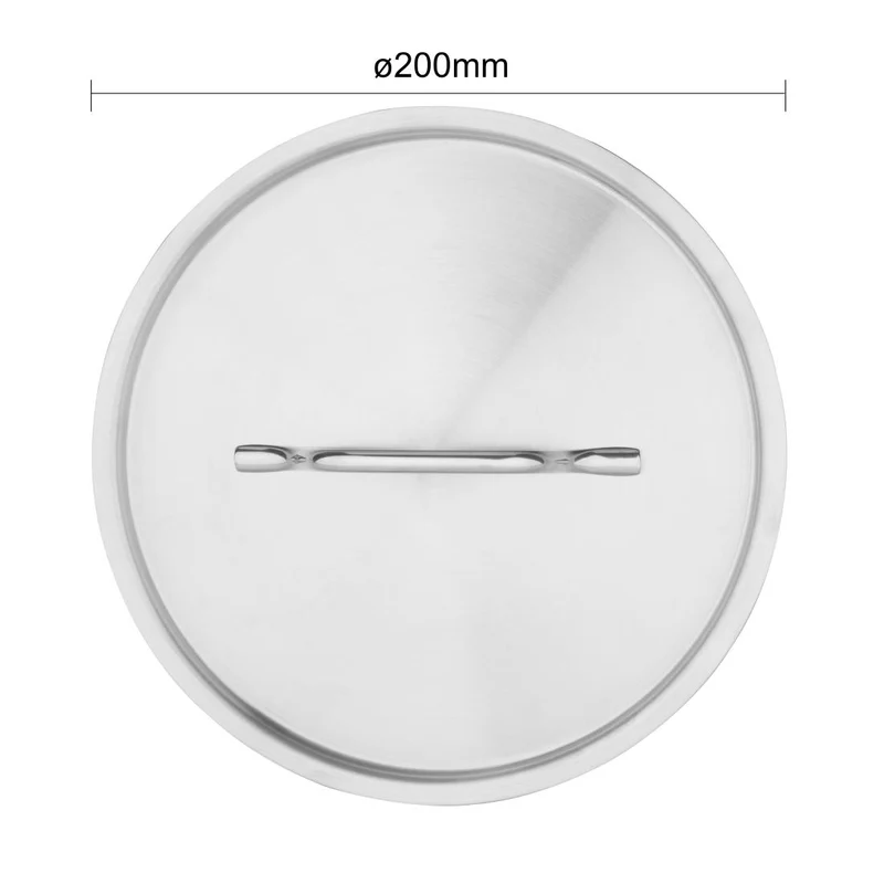 Couvercle en acier inoxydable Vogue 200mm