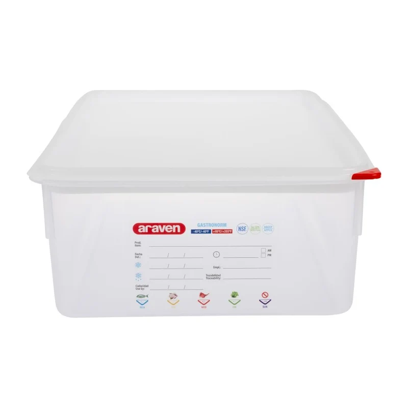Boîtes alimentaires GN 1/1 Araven 21L (lot de 4)
