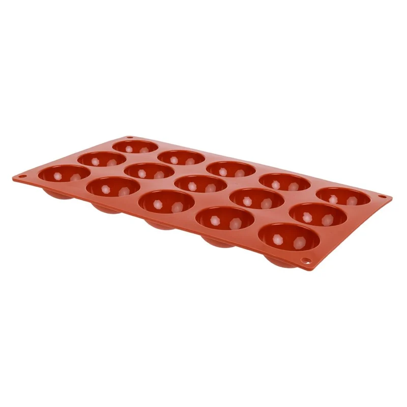 Plaque 15 demi-sphères en silicone Pavoni Formaflex