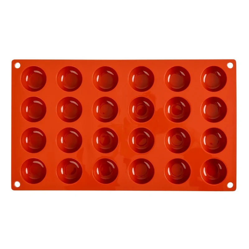 Plaque 24 pomponnettes en silicone Pavoni Formaflex