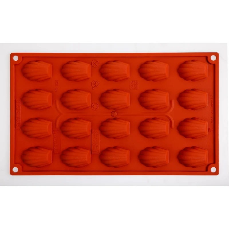 Plaque 20 mini-madeleines en silicone Pavoni Formaflex