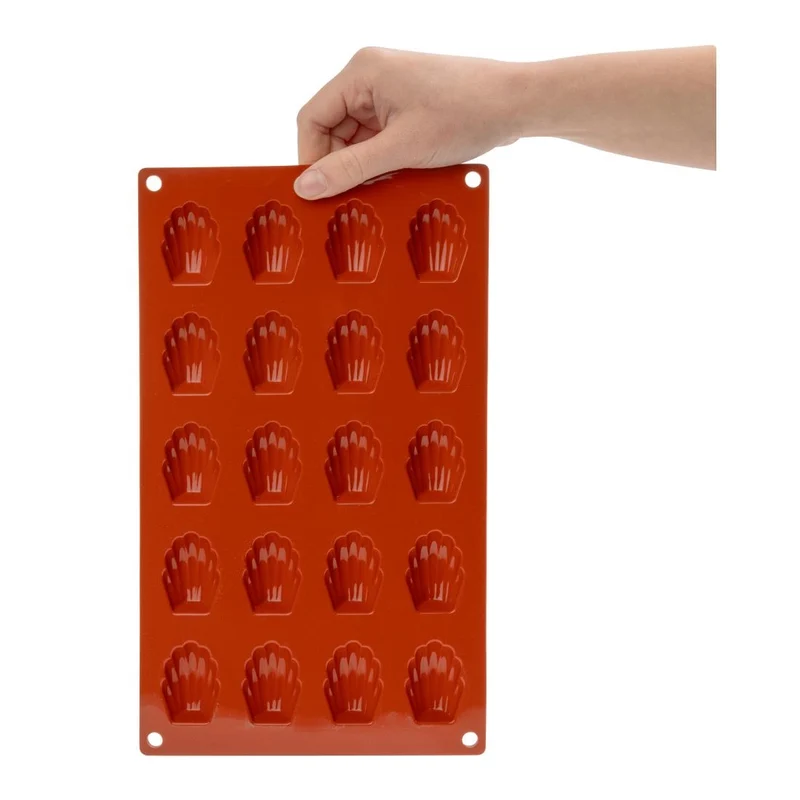 Plaque 20 mini-madeleines en silicone Pavoni Formaflex