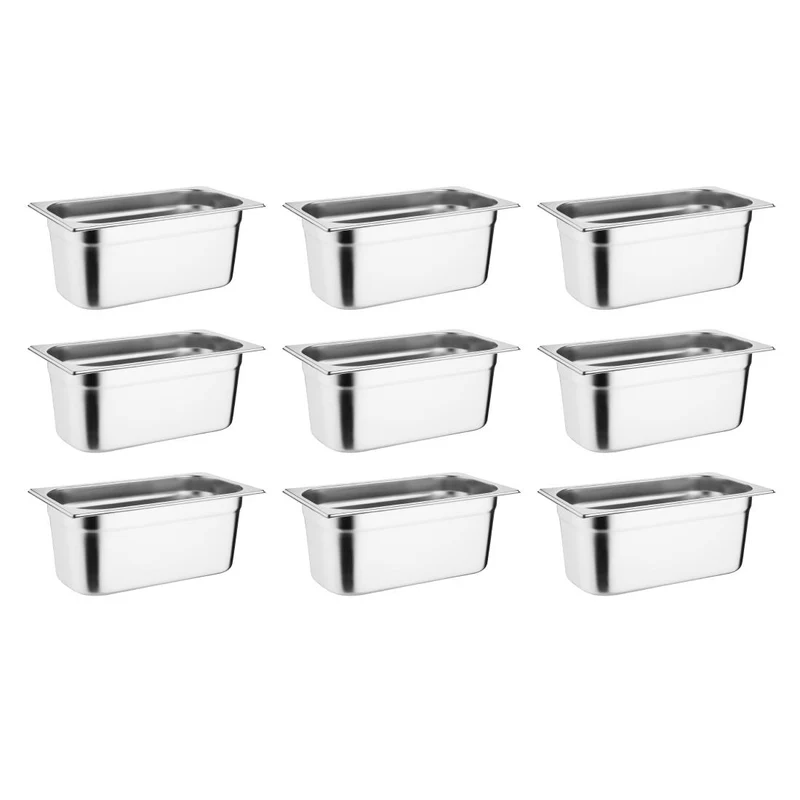 Lot de 9 bacs GN1/3 Vogue
