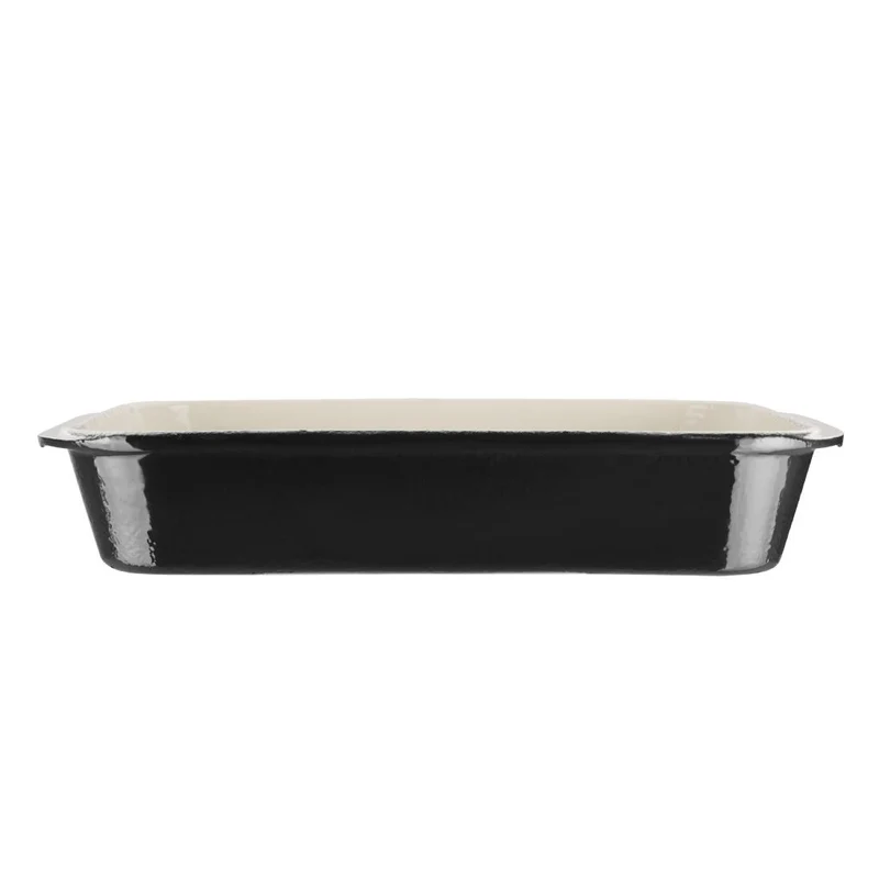 Plat à rôtir en fonte Vogue noir 405 x 250mm