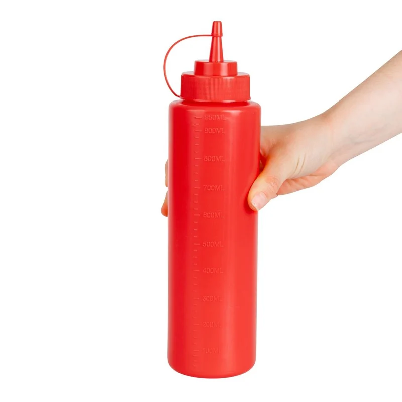 Distributeur de sauce Vogue 1L rouge