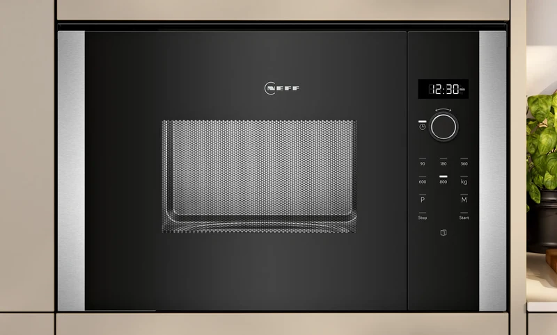 Micro-ondes encastrable NEFF HLAWD23N1F Noir Inox