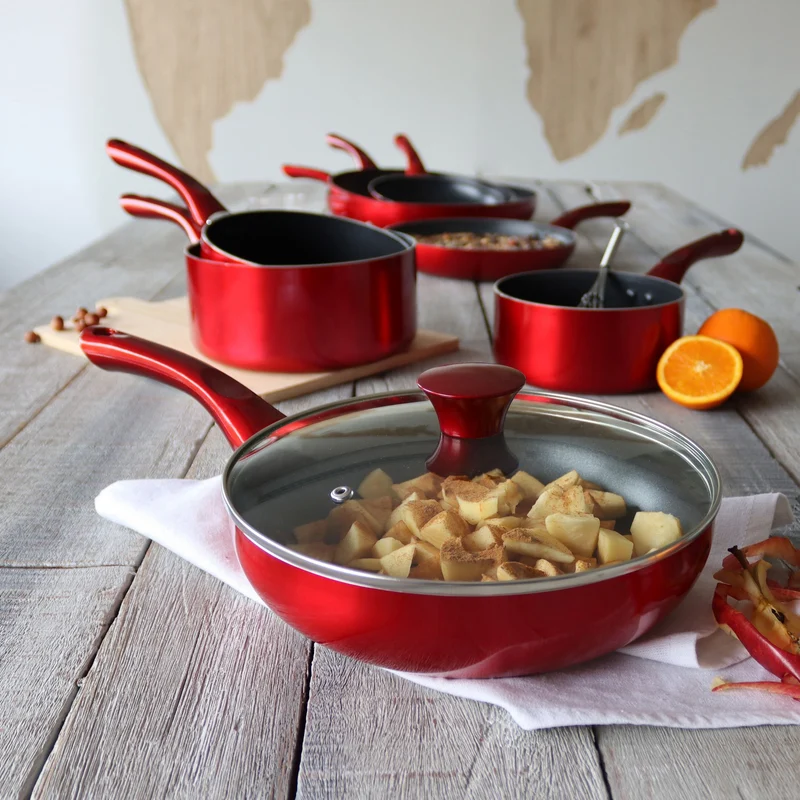 Set de 8 pièces Cerise en aluminium