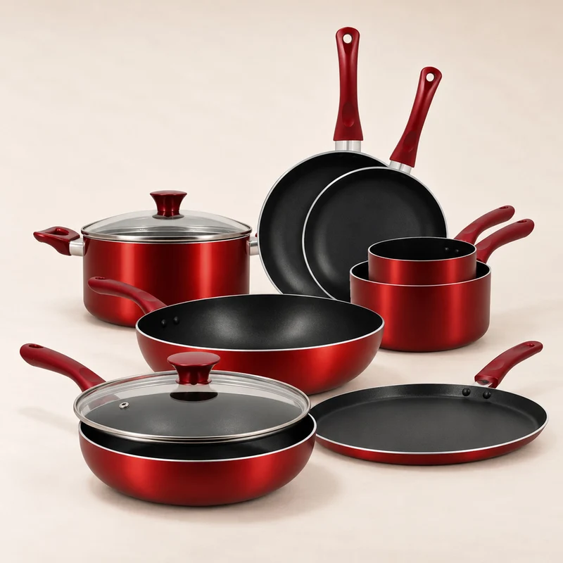 Set de 8 pièces Cerise en aluminium