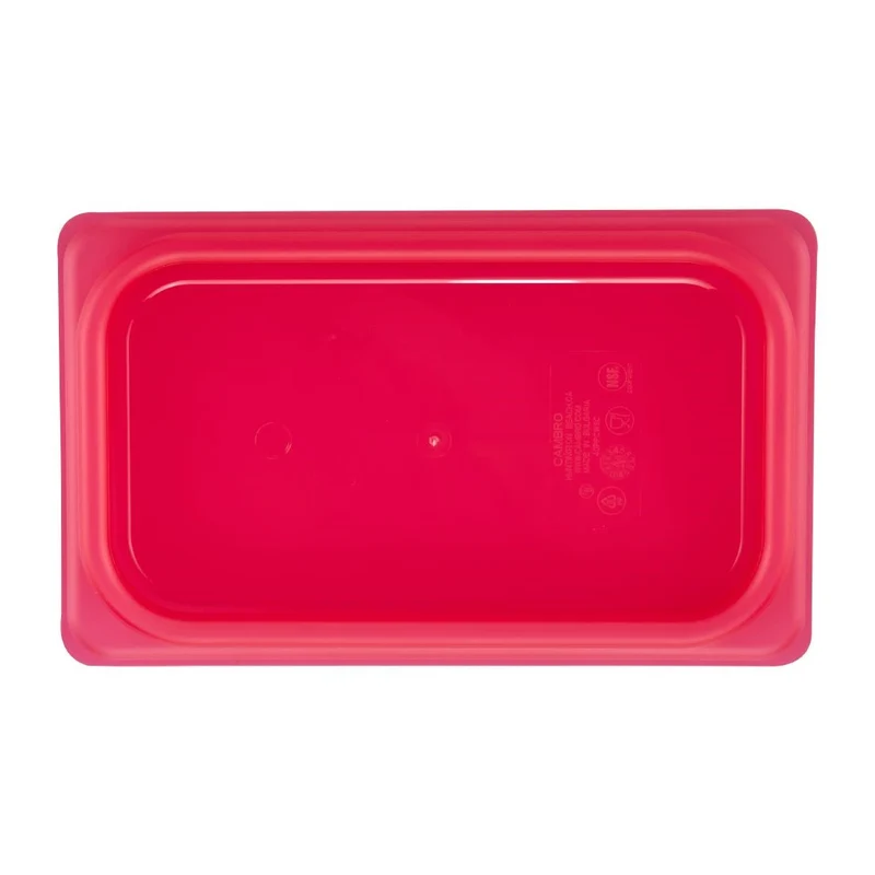 Couvercle hermétique en polypropylène GN 1/4 Cambro Safetrak IML rouge