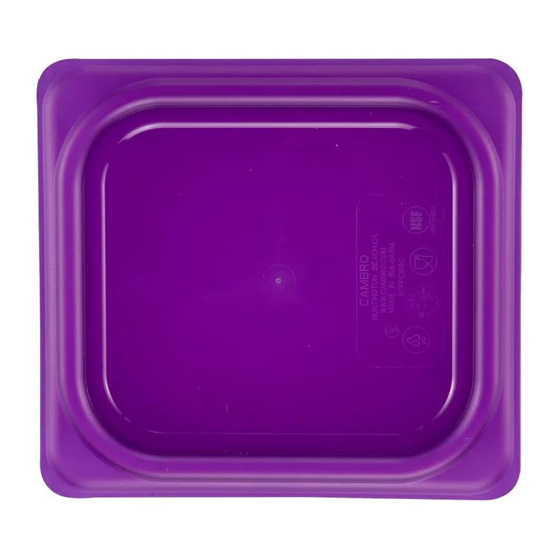 Couvercle hermétique en polypropylène GN 1/6 Cambro Safetrak IML violet