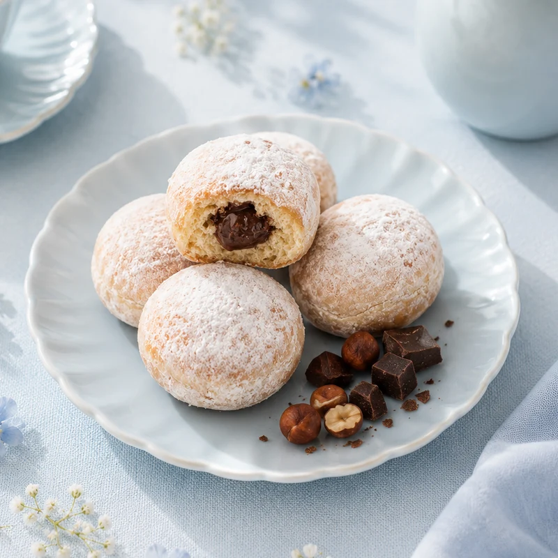 8 Mini beignets chocolat noisette