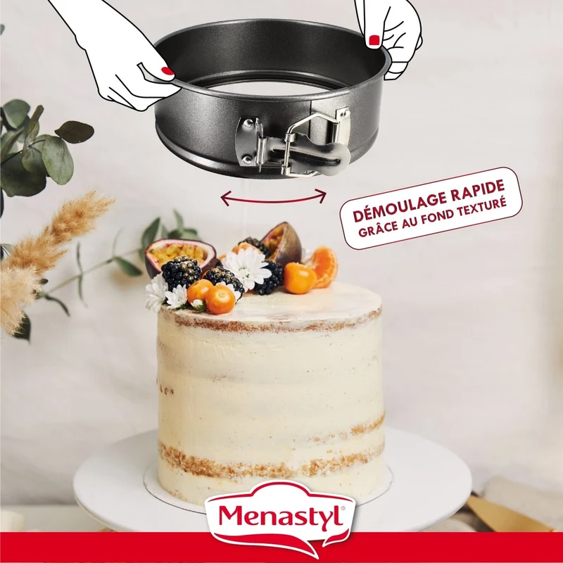 Moule à charnière Amandine en acier carbone 18 cm