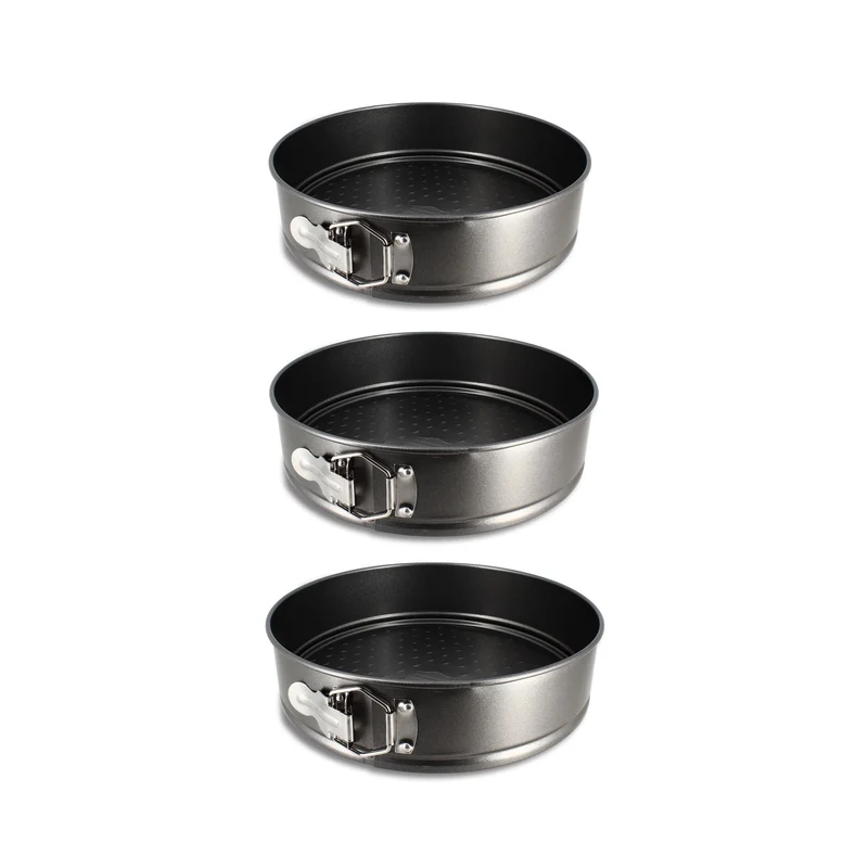 Set de 3 moules à charnière 22/24/26 cm