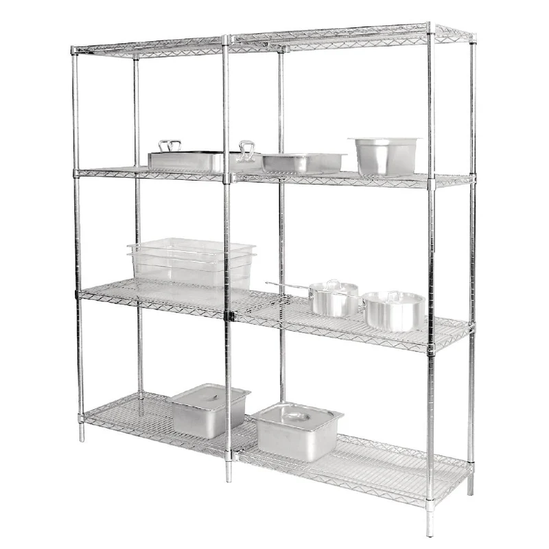 Lot de 2 étagères métalliques Vogue 1220x 457mm