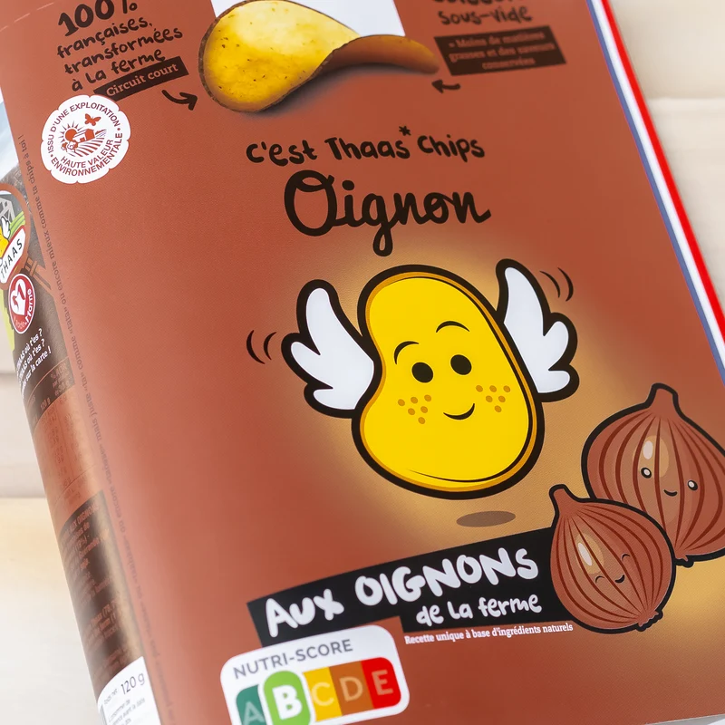 Chips oignon "oignon de la ferme" - 120g