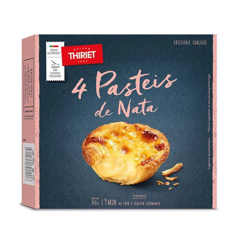 4 Tartelettes portugaises (pasteis de nata)